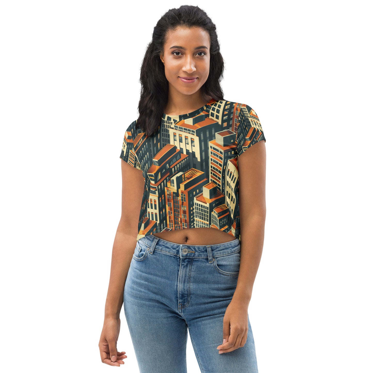 Metro Matrix Crop Top