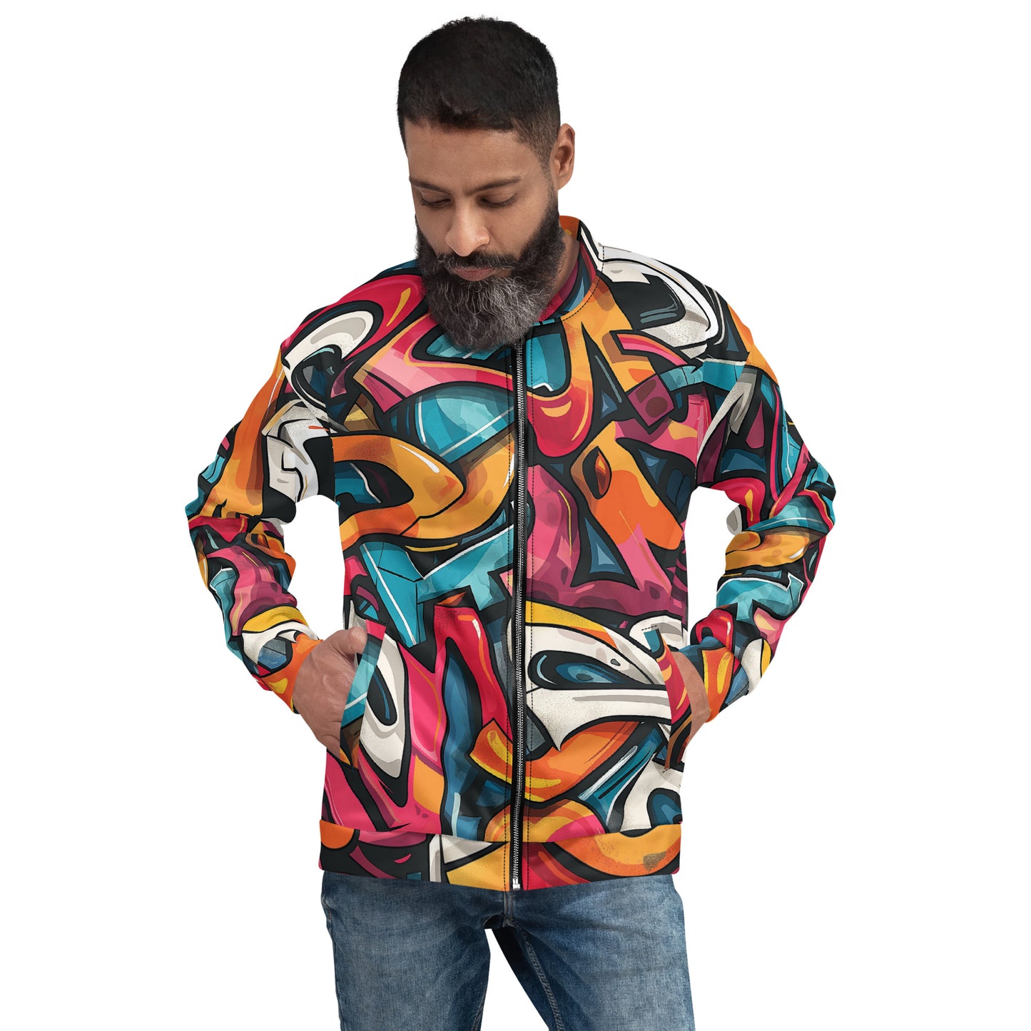 Graffiti Unisex Bomber Jacket