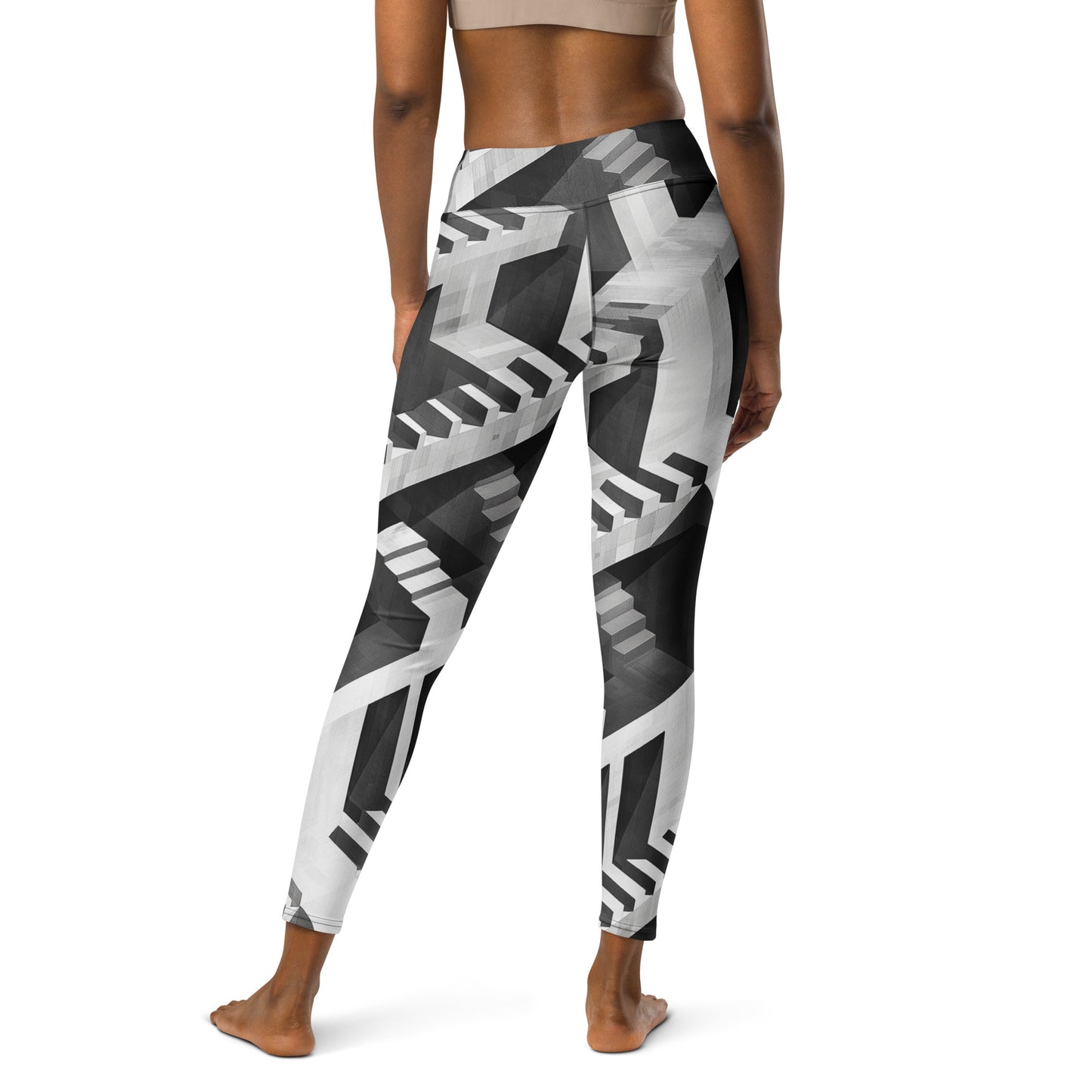 Escher's Illusion Yoga Leggings