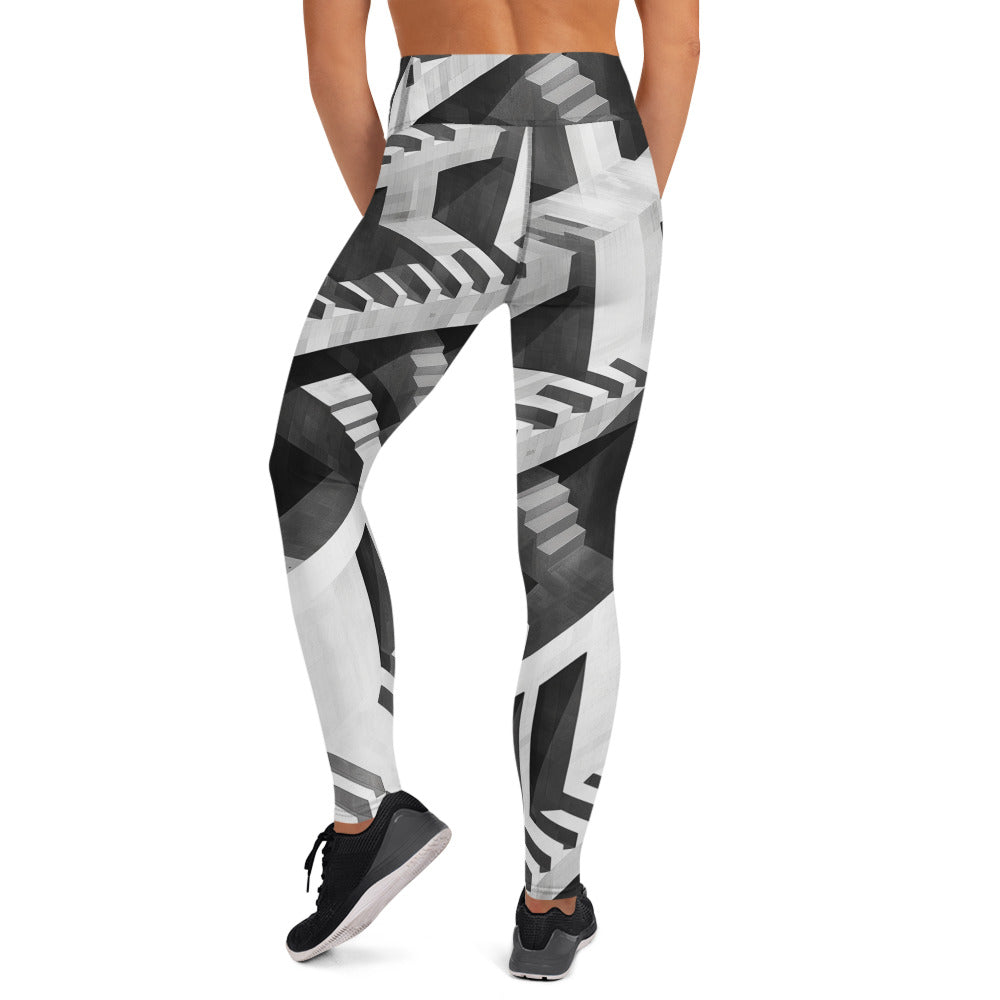 Escher's Illusion Yoga Leggings