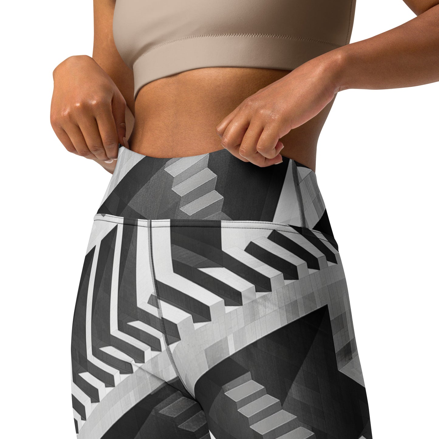 Escher's Illusion Yoga Leggings