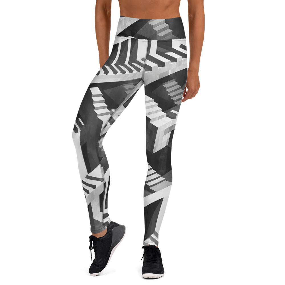 Escher's Illusion Yoga Leggings