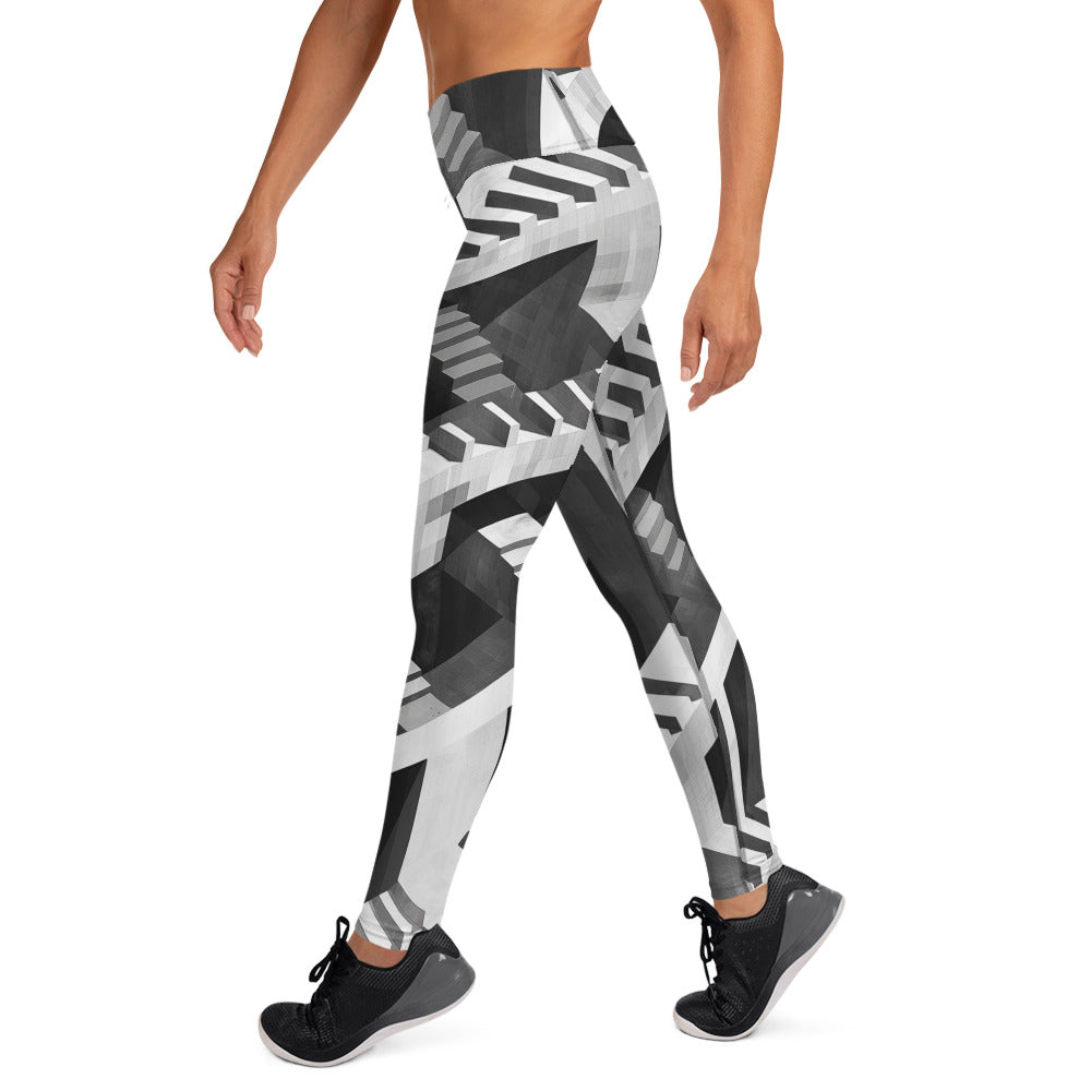 Escher's Illusion Yoga Leggings